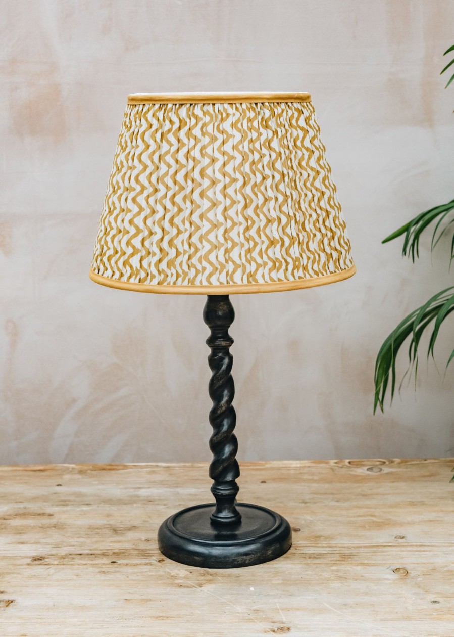Interiors Pooky Lighting Lighting | Caramel Chevrons Straight Empire Shade, 30Cm
