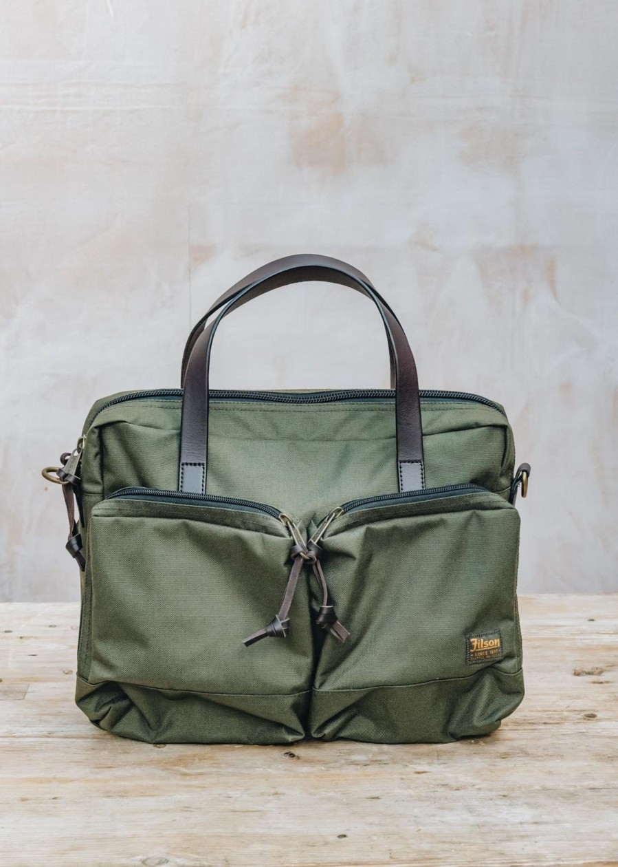 Clothing Filson Accessories | Filson Dryden Briefcase In Otter Green