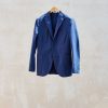 Clothing Kenny Ryder Pre-Loved Menswear | Boglioli Smart Navy Cotton Unstructured Blazer / M