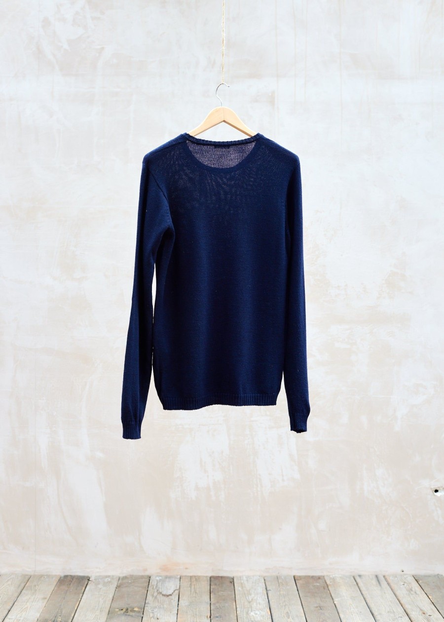Clothing Kenny Ryder Pre-Loved Menswear | Margaret Howell Two-Tone Merino Wool Jumper - M