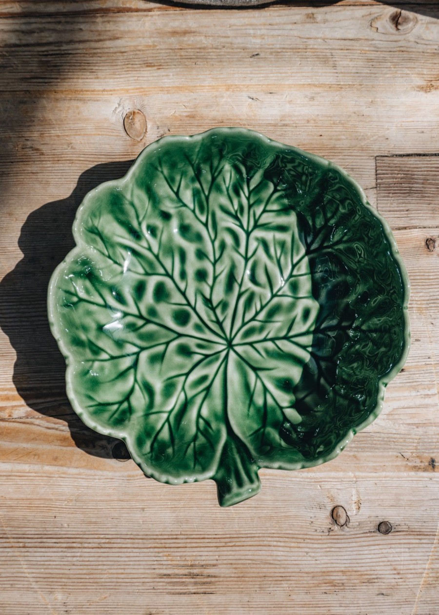 Interiors Bordallo Pinheiro Dining | Bordhallo Pinheiro Geranium Leaf Bowl