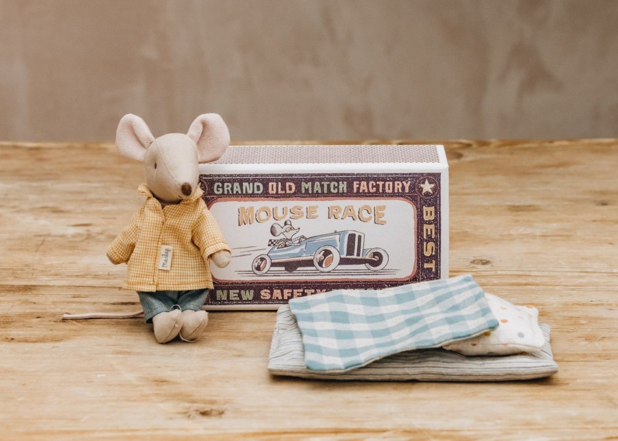 Children Maileg Soft Toys | Big Brother Mouse In Matchbox