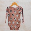 Children Pigeon Organics Babies' Clothing | Pigeon Organics Babies' Bodysuit In Mocha With Badgers