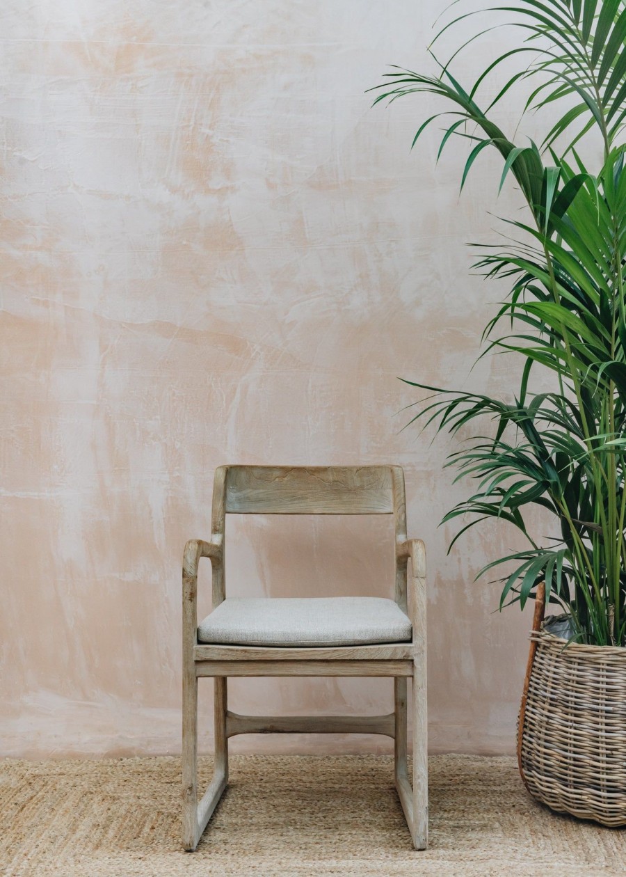 Outdoor Living Gommaire Wooden Furniture | Sally Teak Armchair