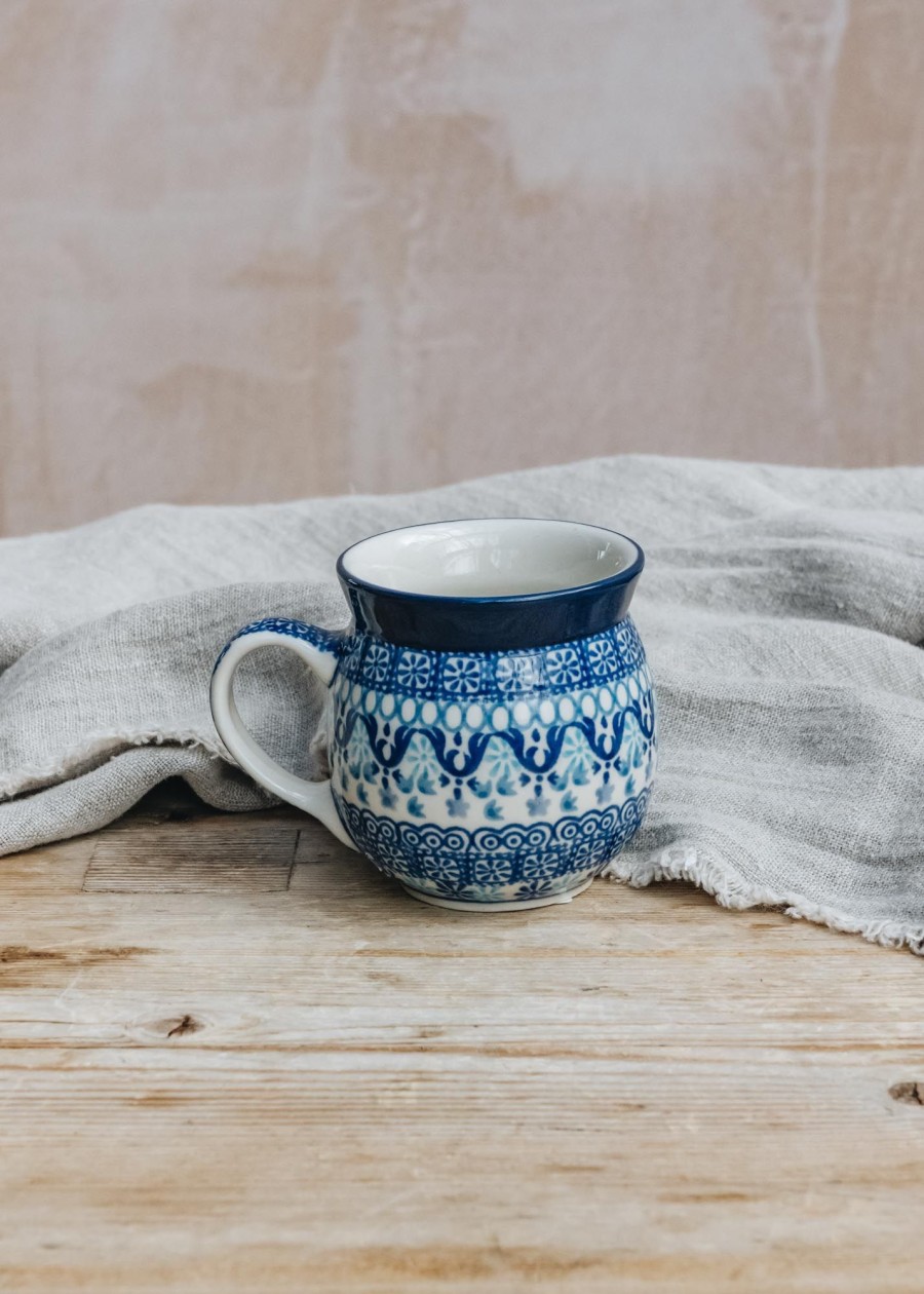 Interiors Bunzlau Castle Ceramics Dining | Bunzlau Castle Nautique Farmer Mug, 240Ml