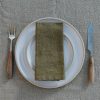 Interiors Burford Garden Co. Table Linen | Martini Olive Linen Napkins, Pack Of Two