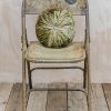 Interiors Le Monde Sauvage Cushions | Round Velvet Cushion In Absinthe