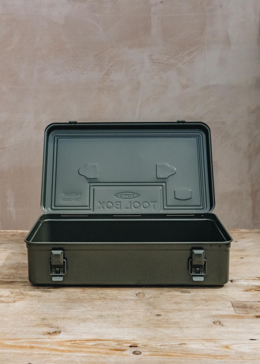 Interiors Toyo Storage | Toyo Trunk Tool Box In Moss Green