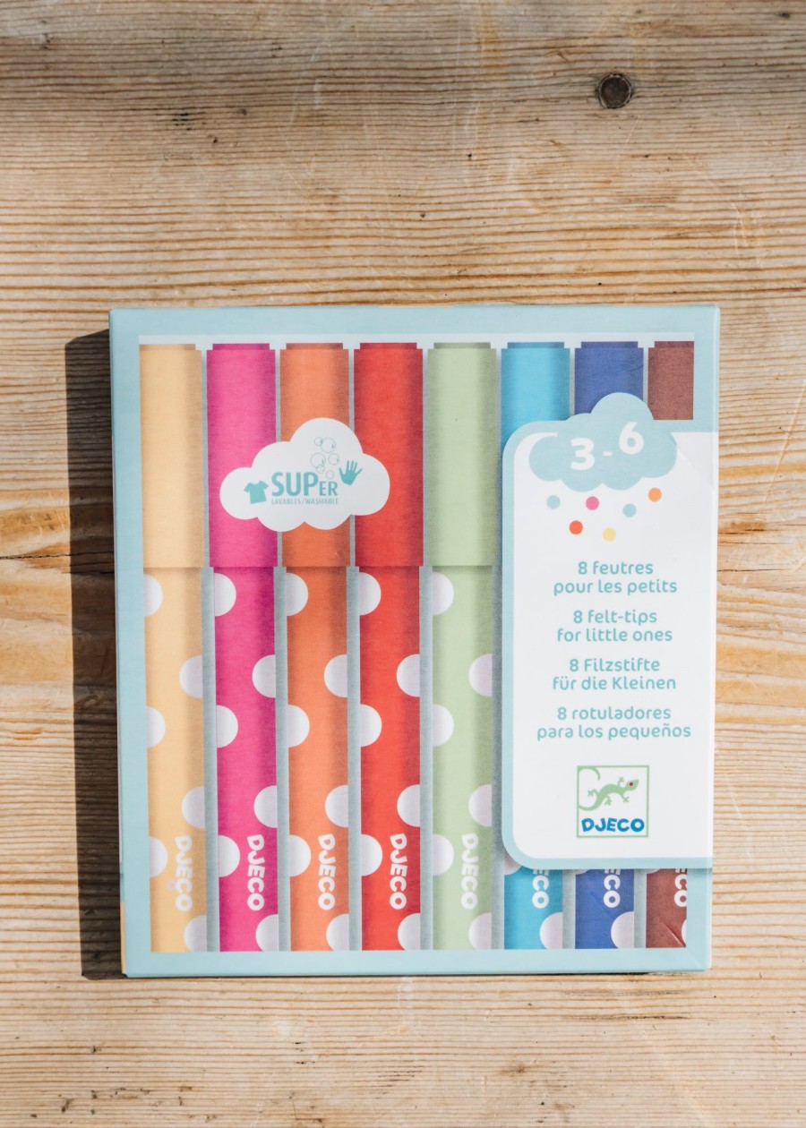 Children Djeco Indoor Play | Felt Tip Pens, Pack Of Eight