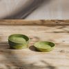 Gardening Haxnicks Grow Your Own | Sage Green Bamboo Saucers, 3", Pack Of Five