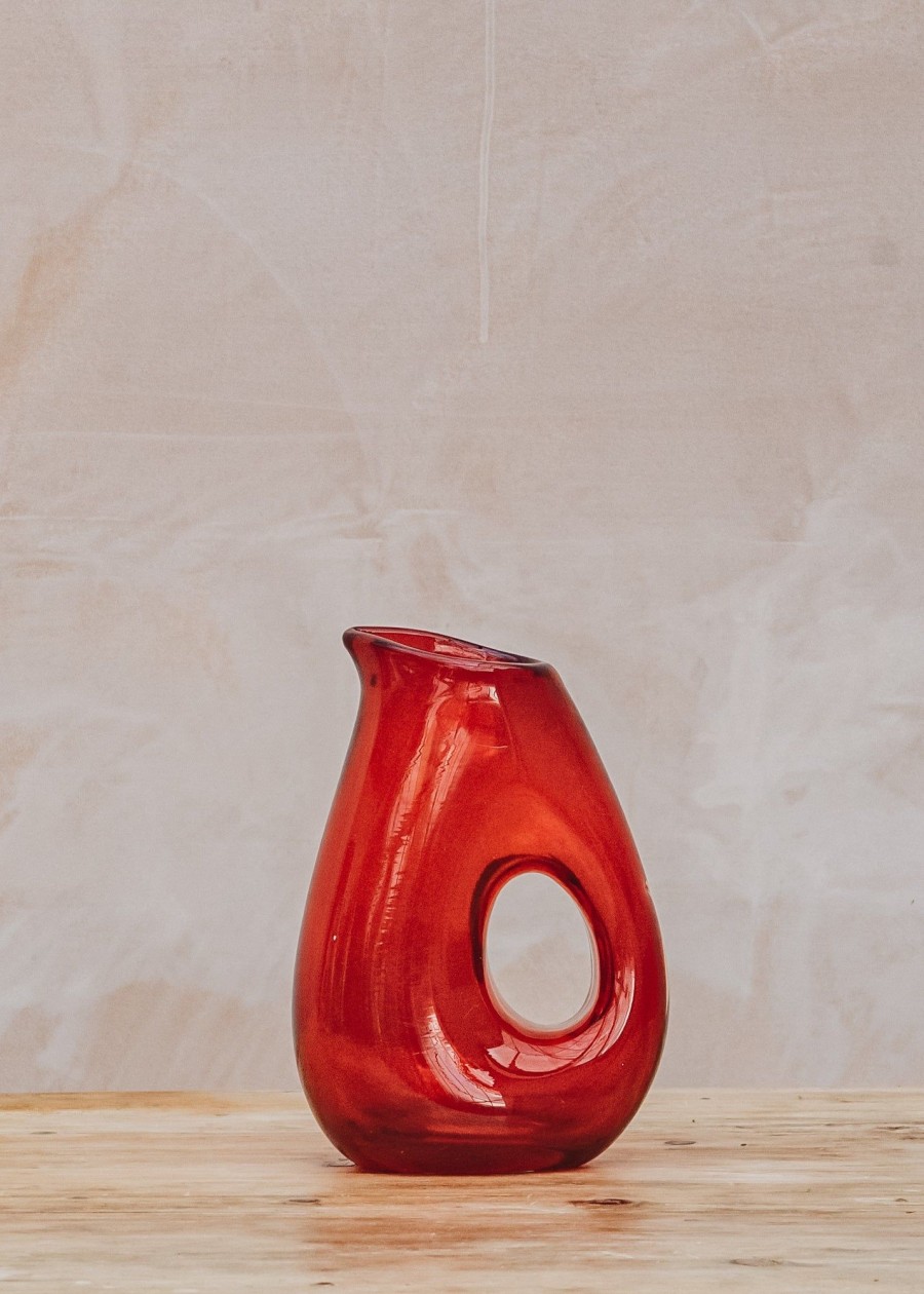 Interiors Pol's Potten Decorative | Pol'S Potten Jug With Hole In Red