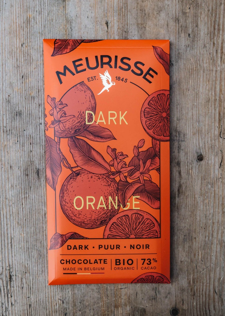 Food & Drink Meurisse Chocolate & Confectionery | Meurisse Dark Chocolate Bar With Orange
