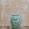Gardening Terres D'Albine Ornamental Features | Amphore Putti Pot In Turquoise