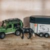 Children Bruder Indoor Play | Bruder Toy Land Rover Defender And Horsebox
