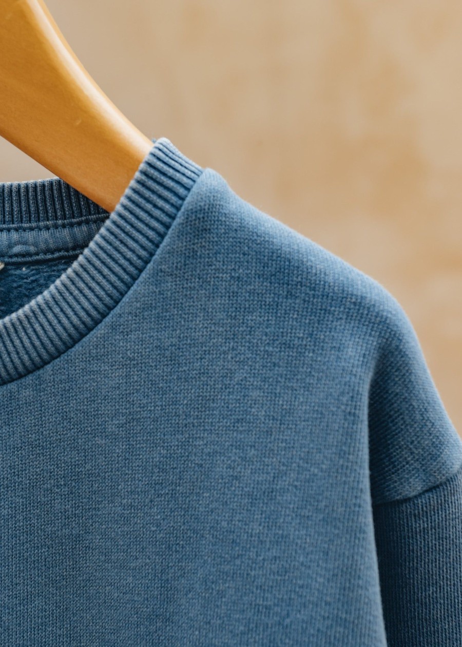 Children Lil' Atelier Children'S Clothing | Lil' Atelier Children'S Nalf Sweatshirt In Federal Blue
