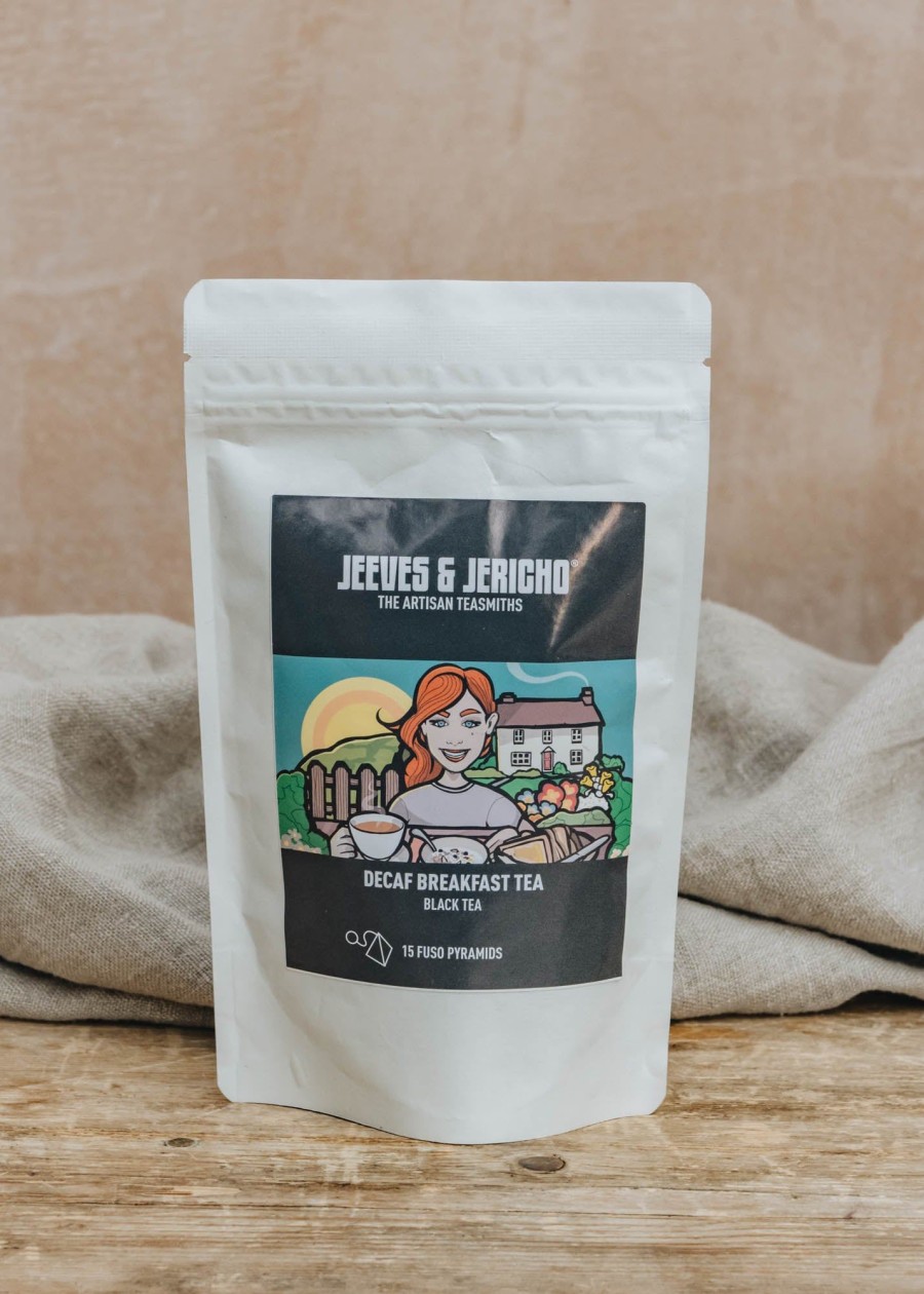 Food & Drink Jeeves & Jericho Tea & Coffee | Decaf Black Breakfast Tea, 15 Fuso Pyramid Pouch