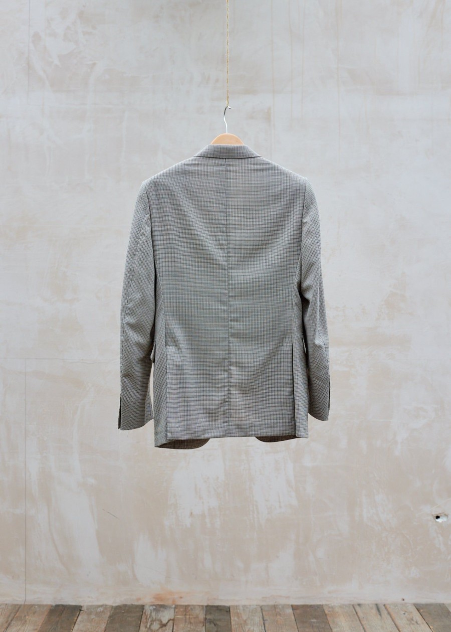 Clothing Kenny Ryder Pre-Loved Menswear | Dunhill New Hand-Finished Wool/Mohair Houndstooth Blazer - M