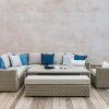 Outdoor Living Bramblecrest Woven Furniture | Bramblecrest For Burford Garden Co. Barley L-Shape Sofa Set