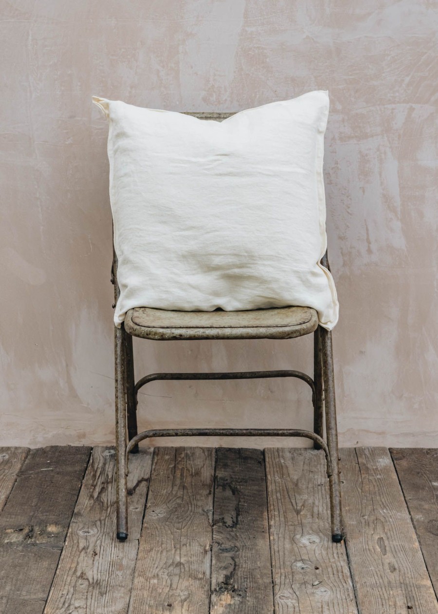 Interiors Bungalow Cushions | Bungalow Vanilla Linen Cushion