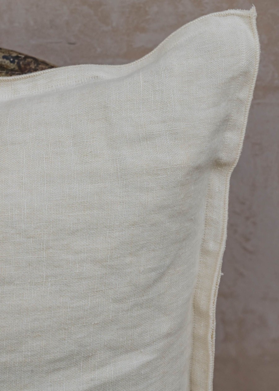 Interiors Bungalow Cushions | Bungalow Vanilla Linen Cushion