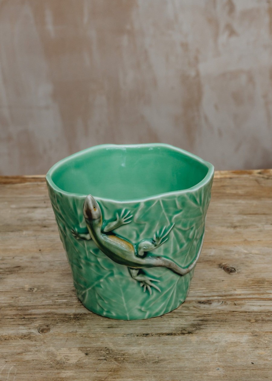 Interiors Bordallo Pinheiro Decorative | Bordhallo Pinheiro Lizard Vase/Pot Cover
