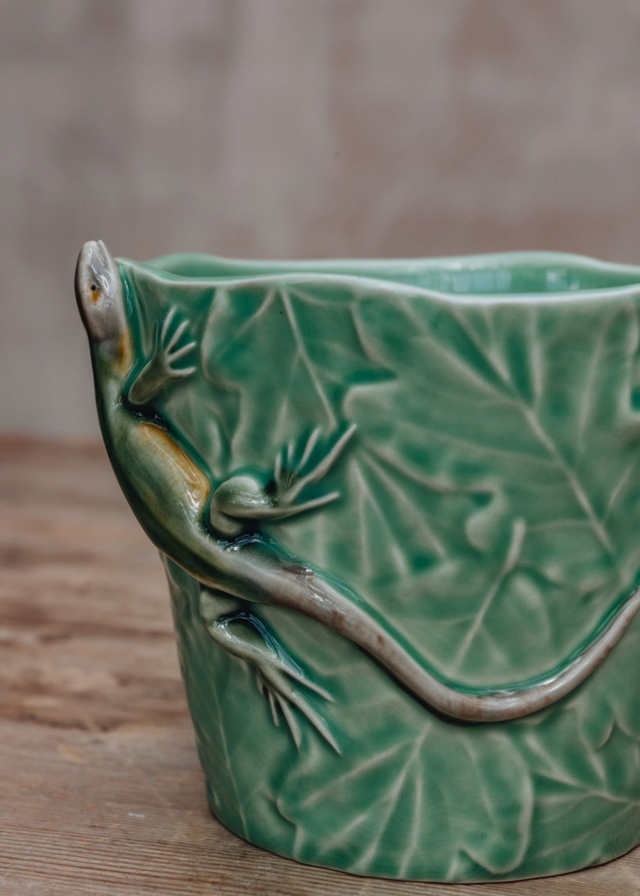 Interiors Bordallo Pinheiro Decorative | Bordhallo Pinheiro Lizard Vase/Pot Cover