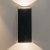 Gardening Pooky Lighting Outdoor Lighting | Pooky Lighting Black Tall Up And Down Mullian Wall Light
