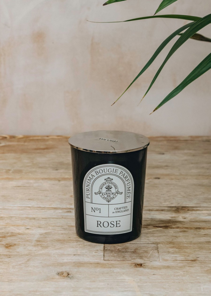 Interiors Purnima Candles & Fragrance | Purnima Rose Classic Candle, 190G