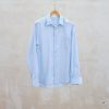 Clothing Kenny Ryder Pre-Loved Menswear | Aspesi Light Blue Striped Fine Cotton Shirt - Xl