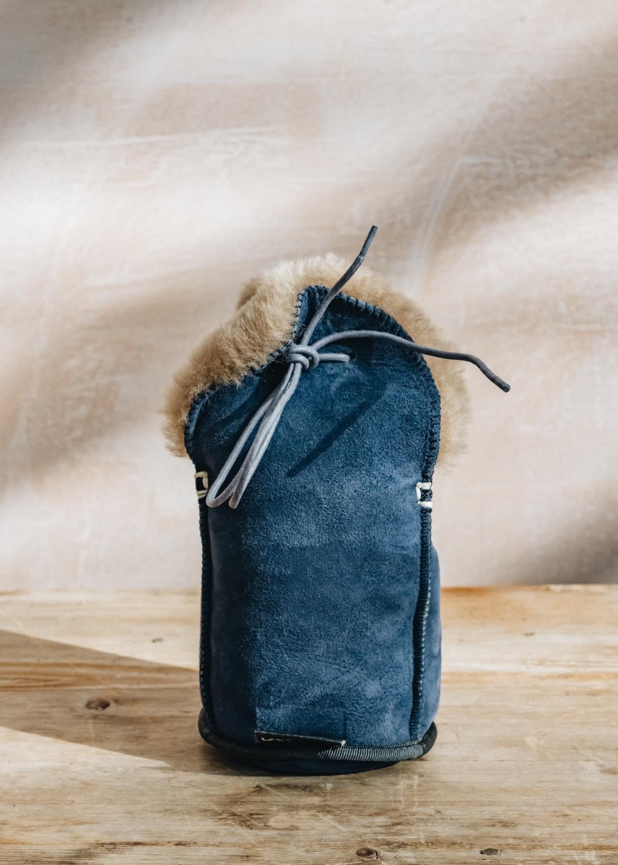 Interiors KYWIE Dining | Kywie Sheepskin Champagne Cooler In Blue Suede