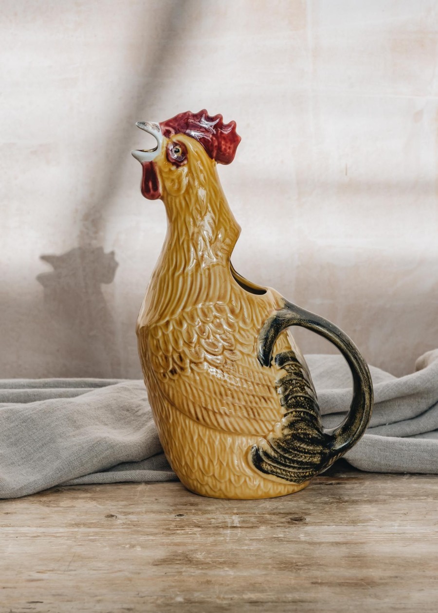 Interiors Burford Garden Co. Dining | Bordallo Pinheiro Rooster Pitcher