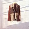 Clothing Kenny Ryder Pre-Loved Menswear | Boglioli Brown/Black Houndstooth Wool Unstructured Blazer - Xl