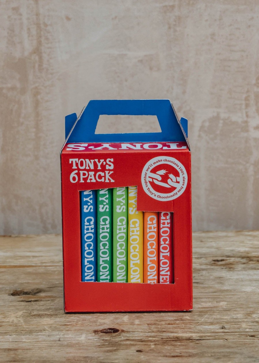 Food & Drink Tony's Chocolonely Chocolate & Confectionery | Tony'S Chocolonely Rainbow Pack Of Six