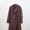 Clothing Kenny Ryder Pre-Loved Menswear | Ermenegildo Zegna Double-Breasted Long Brown Silk Trench Coat - L