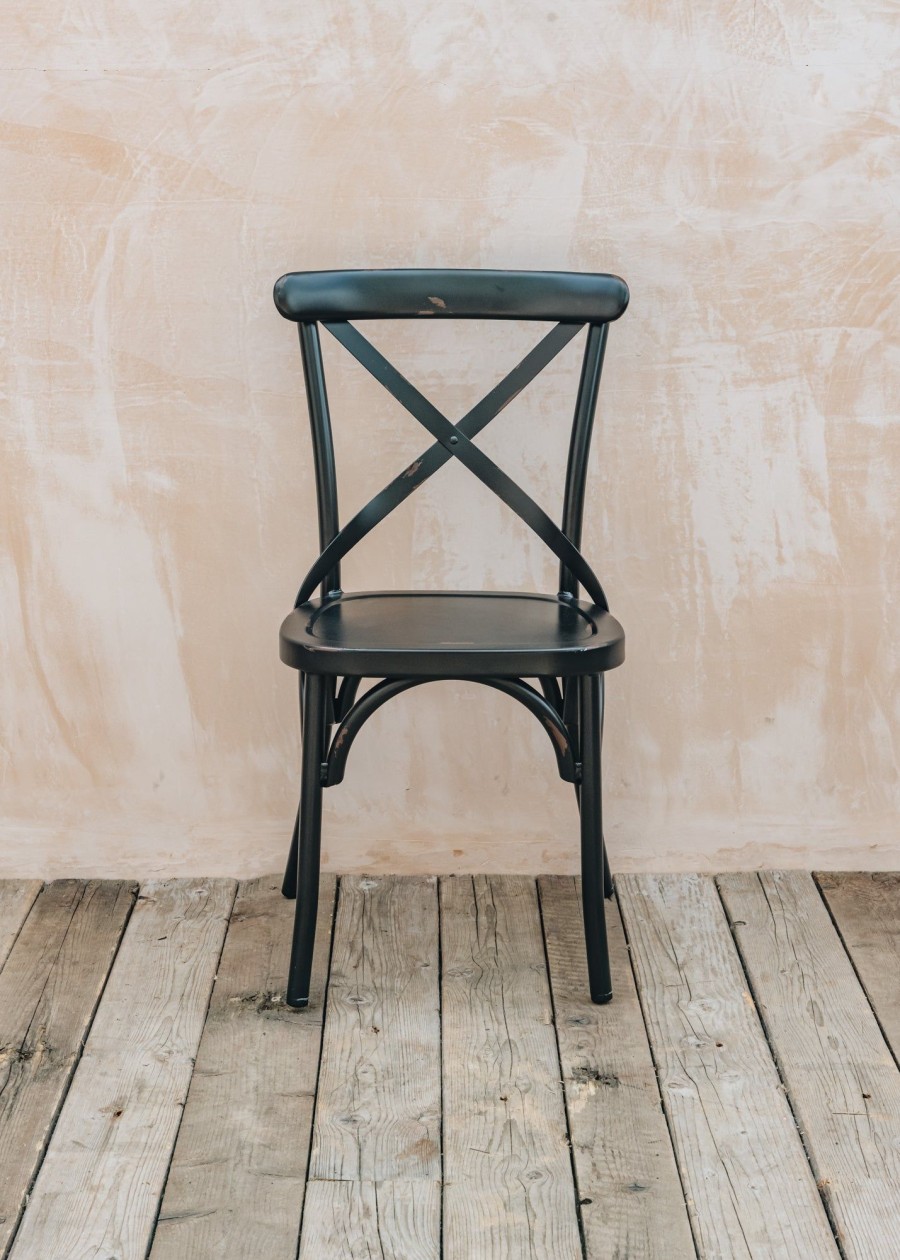 Outdoor Living Pilma Disseny Barcelona Metal Furniture | Pilma Disseny Barcelona Black Niza Chair