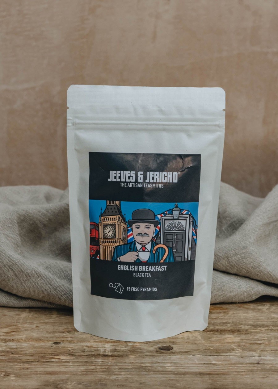 Food & Drink Jeeves & Jericho Tea & Coffee | English Breakfast Black Tea, 15 Fuso Pyramid Pouch