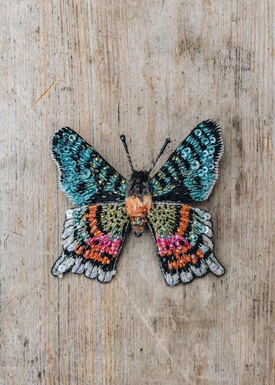Clothing Trovelore Jewellery | Trovelore Madagascar Sunset Moth Brooch