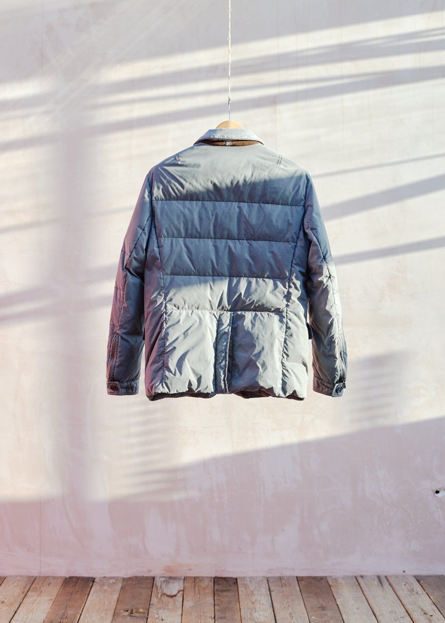 Clothing Kenny Ryder Pre-Loved Menswear | Luigi Borrelli Real Down Grey Jacket - S/M