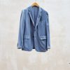 Clothing Kenny Ryder Pre-Loved Menswear | Dunhill Unstructured Cashmere/Silk Steel Blue Blazer - Xl