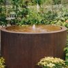 Gardening Adezz BV Water Features | Buy High Drum Corten Steel Water Feature