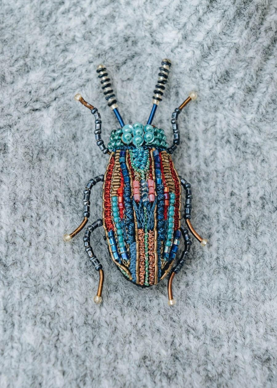 Clothing Trovelore Jewellery | Trovelore Florentinus Beetle Brooch