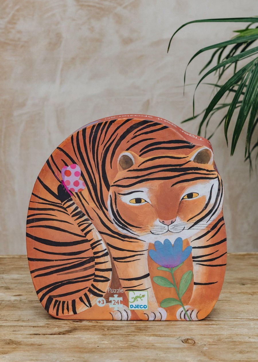 Children Djeco Indoor Play | The Tiger'S Walk Puzzle
