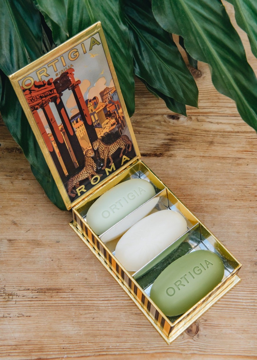 Interiors Ortigia Bath & Body | Ortigia Gift Box 3 X 100G Soaps