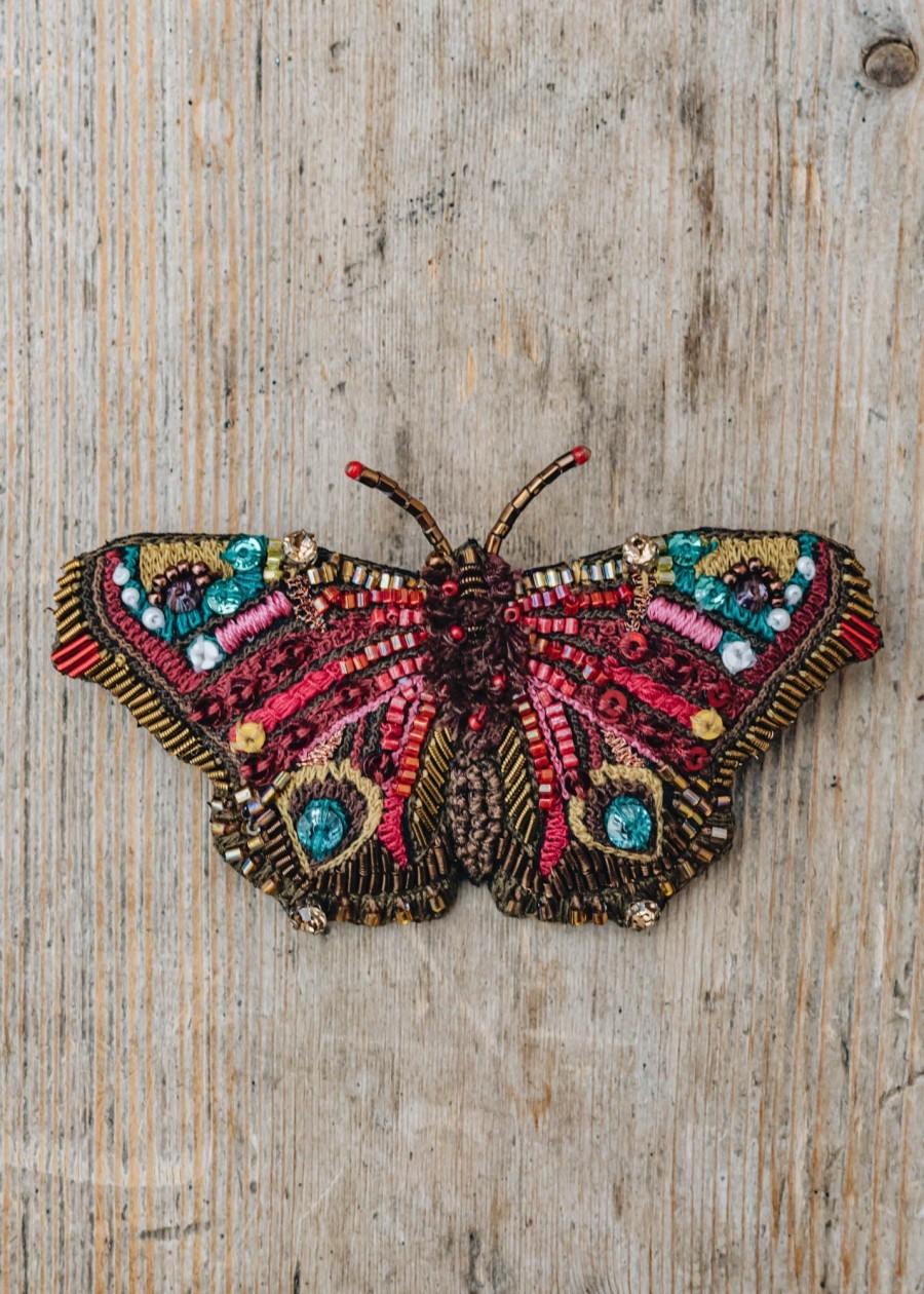 Clothing Trovelore Jewellery | Trovelore European Peacock Butterfly Brooch