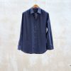 Clothing Kenny Ryder Pre-Loved Menswear | Paul Smith Navy Polka Dot Cotton Shirt / Xl