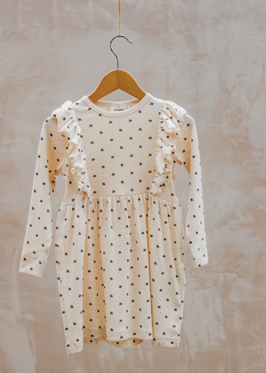 Children Lil' Atelier Children'S Clothing | Lil' Atelier Children'S Dress In Whitecap Grey