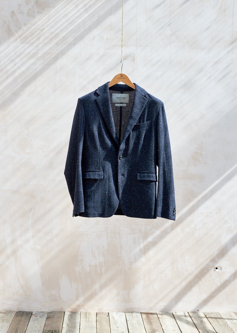 Clothing Kenny Ryder Pre-Loved Menswear | Casely-Hayford Speckled Wool/Silk Blazer - Xs