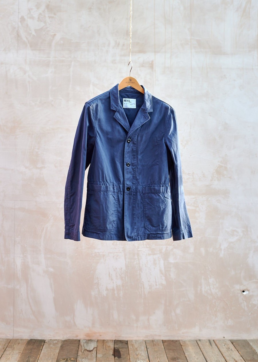 Clothing Kenny Ryder Pre-Loved Menswear | Margaret Howell Navy Tough Cotton Staff Jacket - M/L
