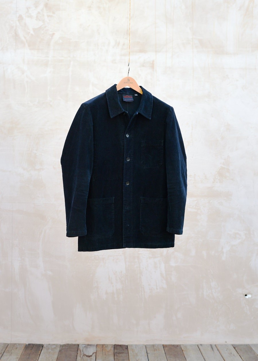 Clothing Kenny Ryder Pre-Loved Menswear | Vetra Black Corduroy Chore Jacket - S/M