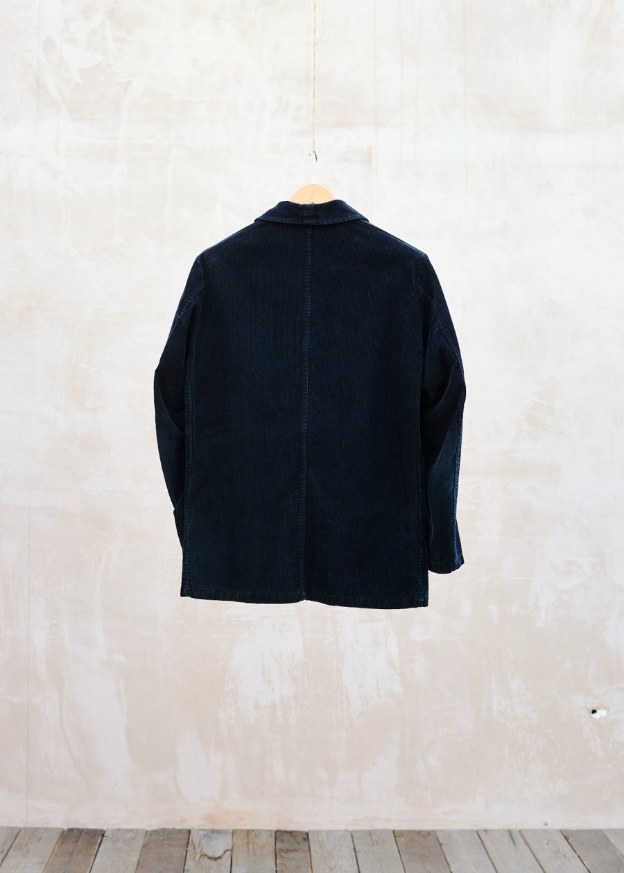 Clothing Kenny Ryder Pre-Loved Menswear | Vetra Black Corduroy Chore Jacket - S/M